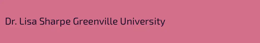 Dr. Lisa Sharpe Greenville University